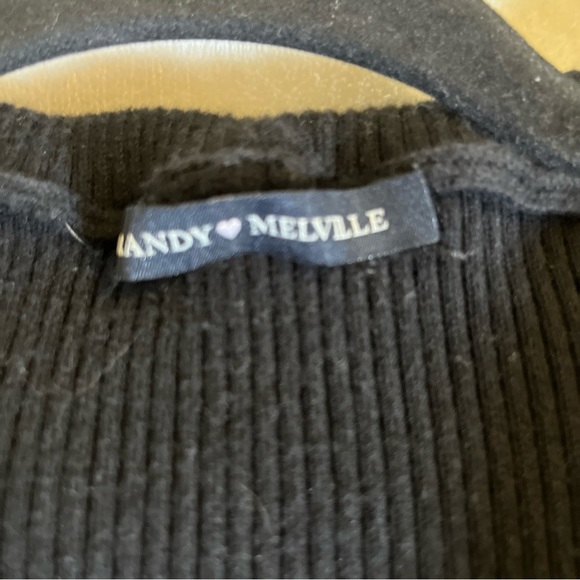 brandy melville Women’s Size S 1/2 Long Sleeve Black sweater - Picture 2 of 5